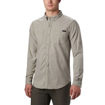 Columbia Muške Majice S Kapuljačom - Outdoor Elements Long Sleeve Chambray Maslinasto Zelene | SKOM-